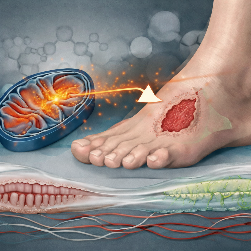 Innovadora terapia mitocondrial dirigida mejora la reparación de heridas crónicas diabéticas