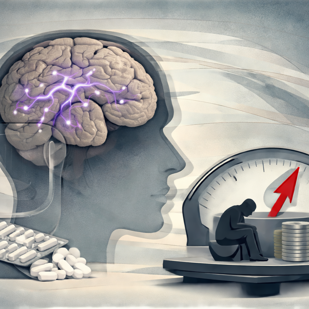 Descubren vía cerebral vinculada al aumento de peso por clozapina en esquizofrenia resistente